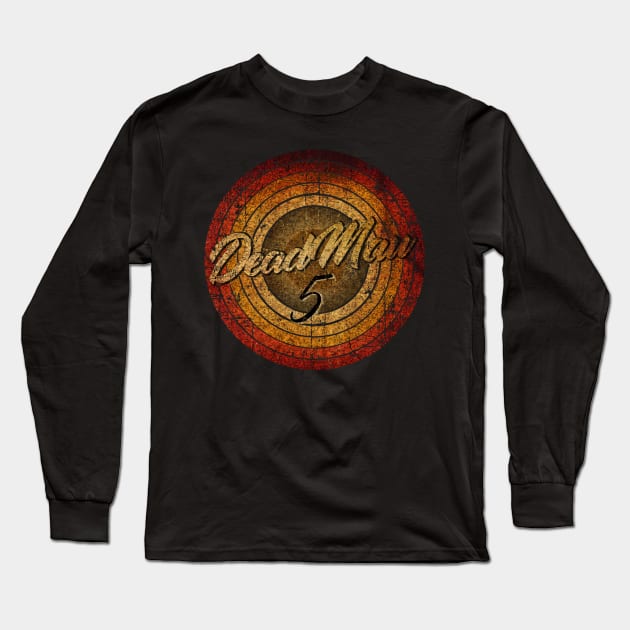 circle vintage retro faded Deadmau5 Long Sleeve T-Shirt by arjunthemaniac